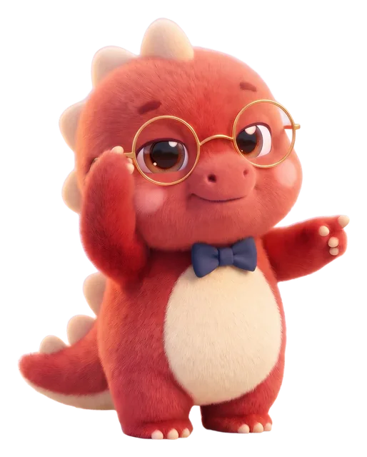 Rexy, das Maskottchen von Rex Finanzplanung, zeigt auf die Auswahl
